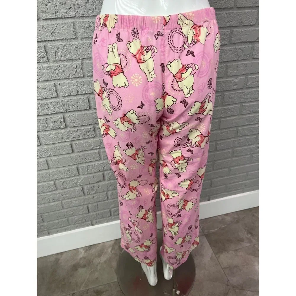 Disney Winnie The Pooh Women's Pink Lounge/ Pajama Pant Size M - Picture 2 of 7